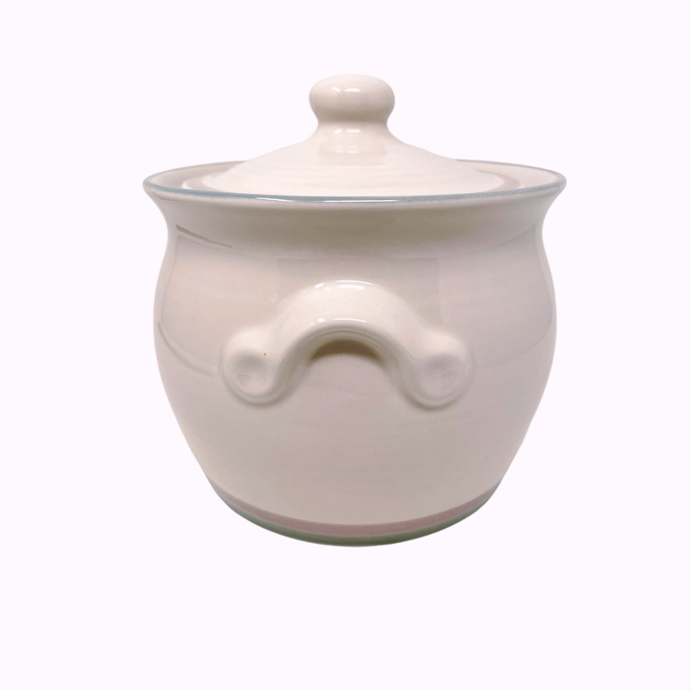 Vintage PFALTZGRAFF Aura Pink Serving Pot Stoneware Made In USA